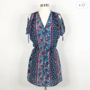 Tolani Silk Tie-Waist Dress